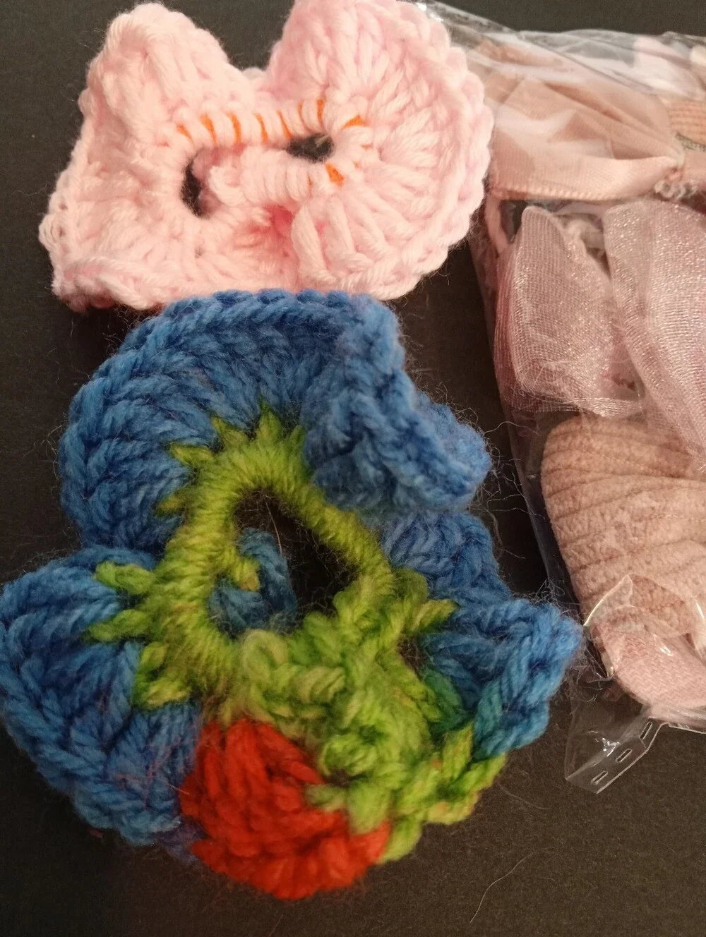 Assorted Kids Hair Accessories Set - Pink, Blue, Yellow, Orange, Mixed